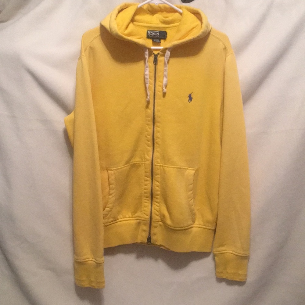 Polo Ralph Lauren Hoodie Thermal Hood Yellow Med M